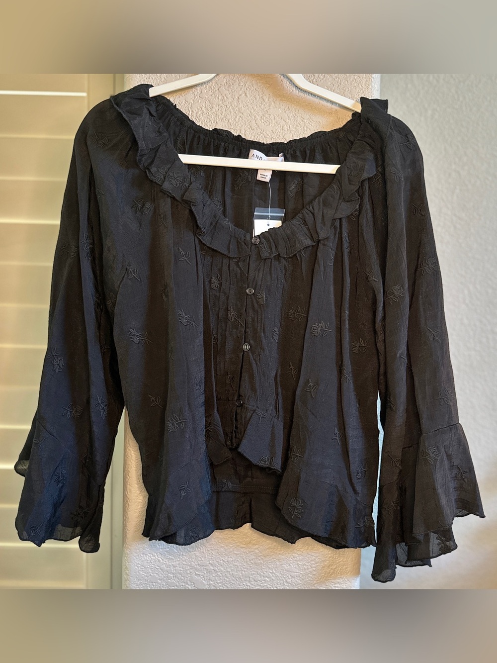 NWT - Ruffle Blouse - And Now This - Size Large